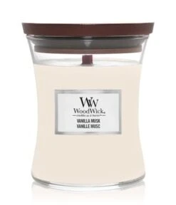 WoodWick Vanilla Musk Hourglass Duftkerze