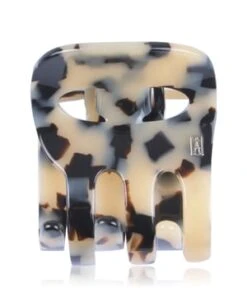 Alexandre De Paris 3 Dents Creme-Schwarz 4 Cm Haarspangen