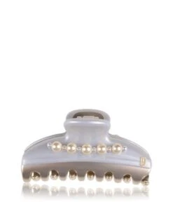 Alexandre De Paris Pince Vendôme 7,5 Cm Perlen Silber Haarspangen