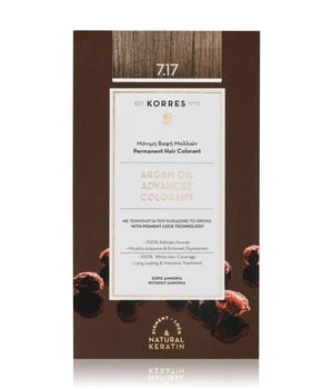 KORRES Arganöl Hochentwickelte Haarcoloration / Mittelblond Beige 7.17 Haarfarbe 3 KORRES Arganöl Hochentwickelte Haarcoloration / Mittelblond Beige 7.17 Haarfarbe