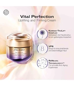 Shiseido Vital Perfection Uplifting & Firming Enriched Gesichtscreme 5 Shiseido Vital Perfection Uplifting & Firming Enriched Gesichtscreme – Bild 3